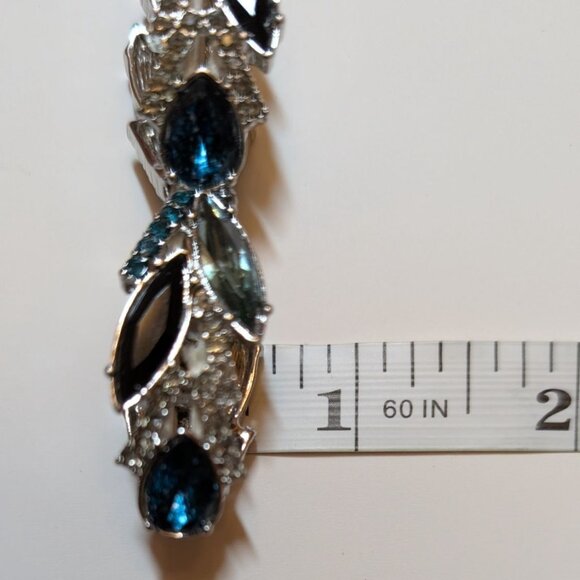 Simply Vera Bracelet Vera Wang Blue Teardrop & Marquise Stretch Glam Going Out - Picture 4 of 7